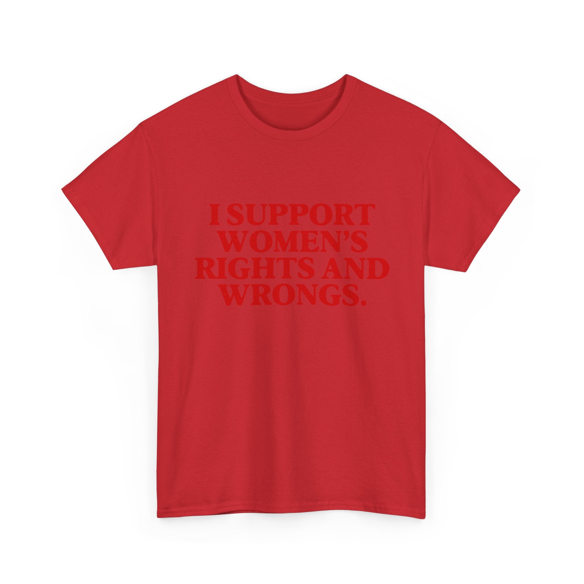 "I Support Women's Rights and Wrongs" Tee