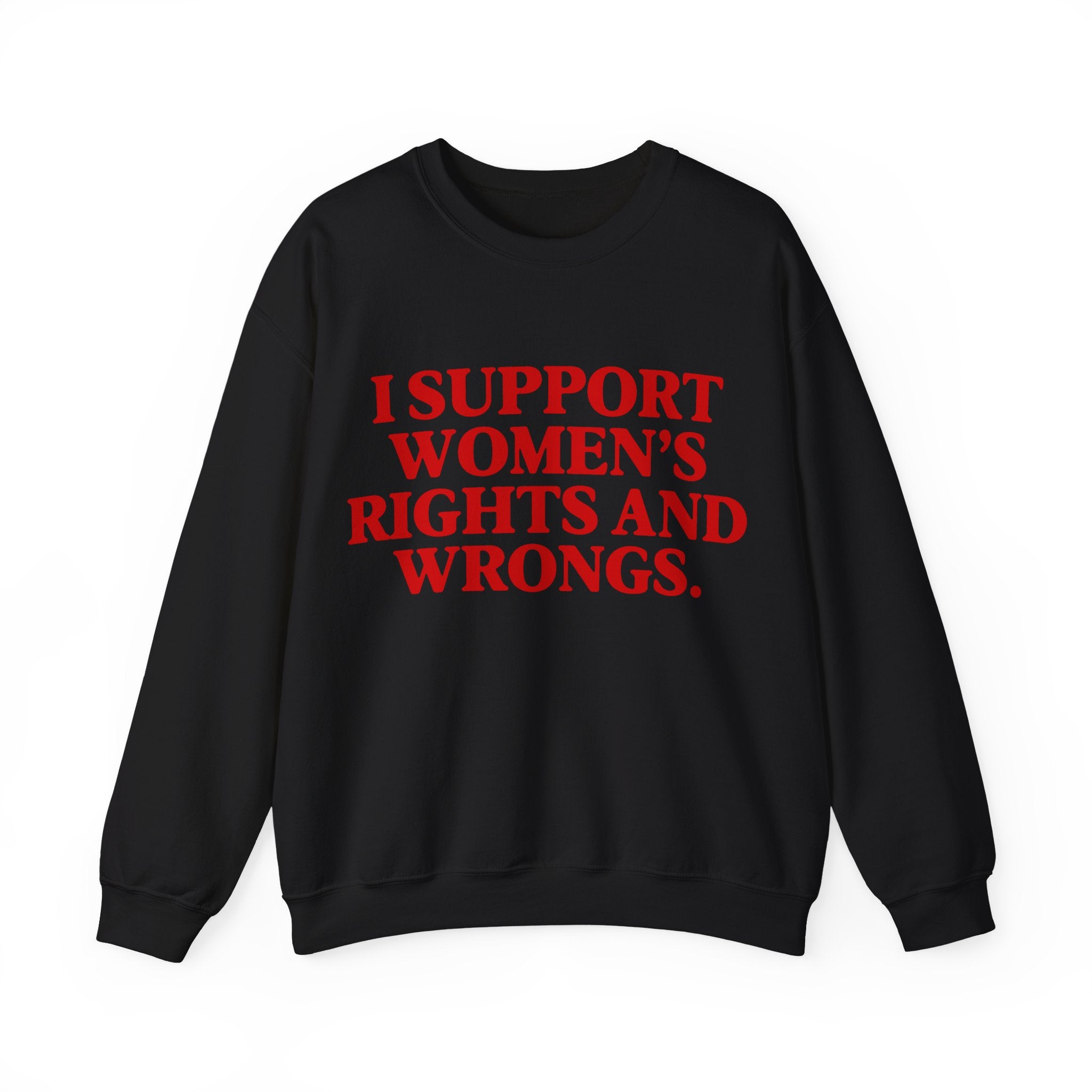 "I Support Women's Rights and Wrongs" Sweatshirt
