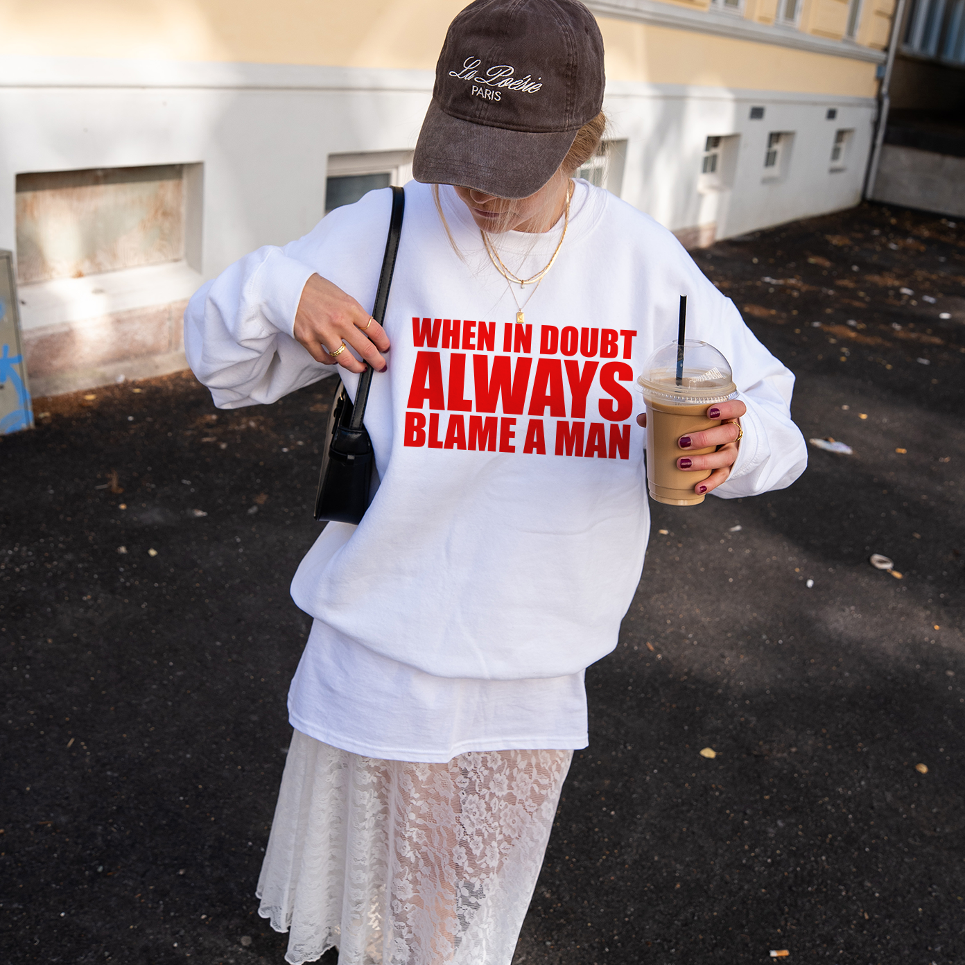 "When in Doubt Blame a Man" Sweatshirt